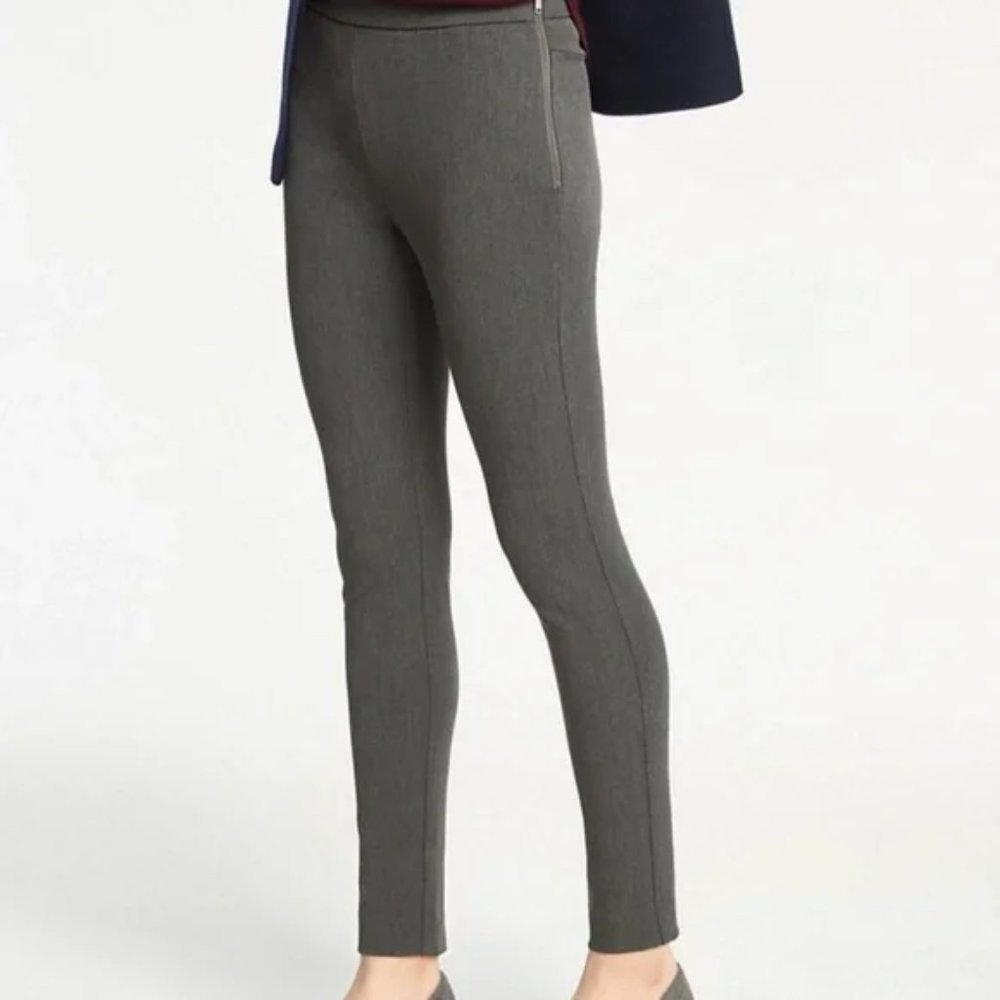 Ann Taylor Size 4 Gray The Chelsea Skinny Leg Pant